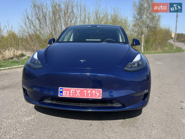 Синий Тесла Model Y, объемом двигателя 0 л и пробегом 28 тыс. км за 28819 $, фото 17 на Automoto.ua