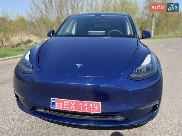 Синий Тесла Model Y, объемом двигателя 0 л и пробегом 28 тыс. км за 28819 $, фото 16 на Automoto.ua
