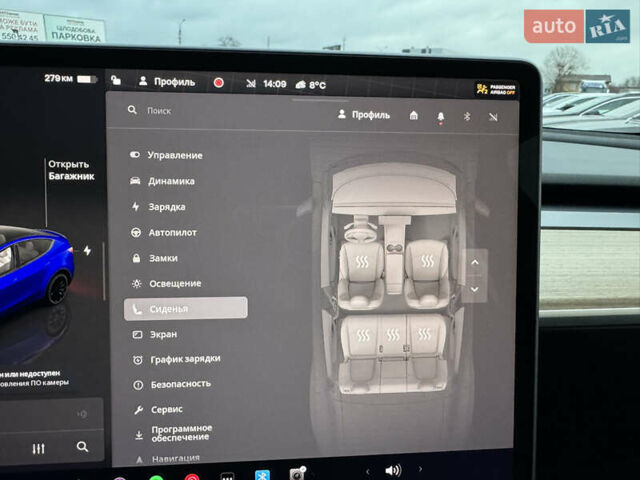 Синий Тесла Model Y, объемом двигателя 0 л и пробегом 36 тыс. км за 31000 $, фото 84 на Automoto.ua