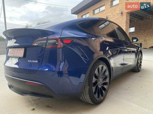Синий Тесла Model Y, объемом двигателя 0 л и пробегом 24 тыс. км за 26900 $, фото 5 на Automoto.ua