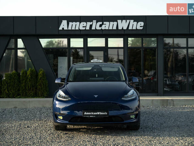 Синий Тесла Model Y, объемом двигателя 0 л и пробегом 79 тыс. км за 31900 $, фото 1 на Automoto.ua