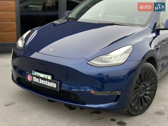 Синий Тесла Model Y, объемом двигателя 0 л и пробегом 10 тыс. км за 30494 $, фото 1 на Automoto.ua