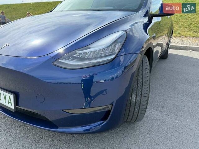 Синий Тесла Model Y, объемом двигателя 0 л и пробегом 40 тыс. км за 26999 $, фото 7 на Automoto.ua