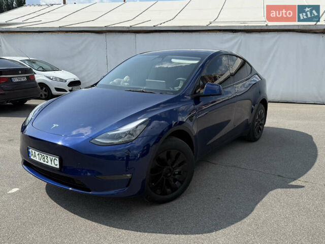 Синий Тесла Model Y, объемом двигателя 0 л и пробегом 26 тыс. км за 30000 $, фото 1 на Automoto.ua