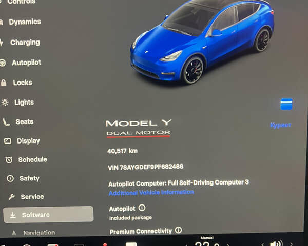 Синій Тесла Model Y, об'ємом двигуна 0 л та пробігом 40 тис. км за 38500 $, фото 26 на Automoto.ua