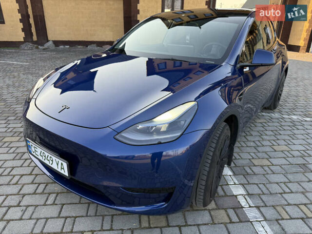 Синий Тесла Model Y, объемом двигателя 0 л и пробегом 27 тыс. км за 28100 $, фото 34 на Automoto.ua