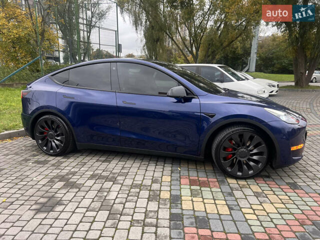 Синій Тесла Model Y, об'ємом двигуна 0 л та пробігом 40 тис. км за 38500 $, фото 5 на Automoto.ua