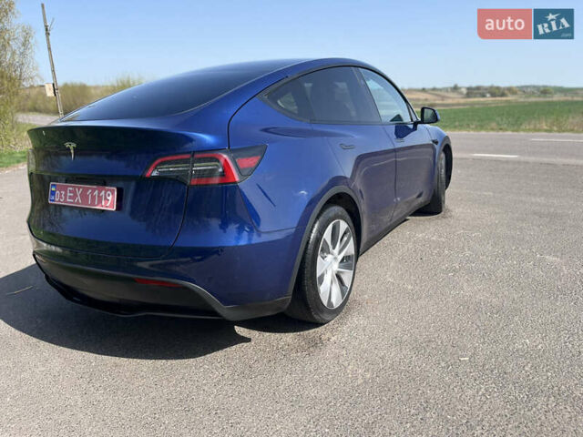 Синий Тесла Model Y, объемом двигателя 0 л и пробегом 28 тыс. км за 28819 $, фото 23 на Automoto.ua