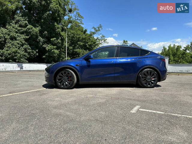 Синий Тесла Model Y, объемом двигателя 0 л и пробегом 15 тыс. км за 33000 $, фото 8 на Automoto.ua