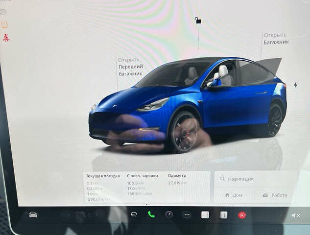 Синий Тесла Model Y, объемом двигателя 0 л и пробегом 37 тыс. км за 29800 $, фото 14 на Automoto.ua