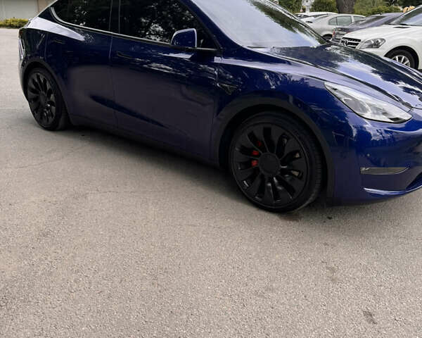 Синій Тесла Model Y, об'ємом двигуна 0 л та пробігом 10 тис. км за 35400 $, фото 1 на Automoto.ua