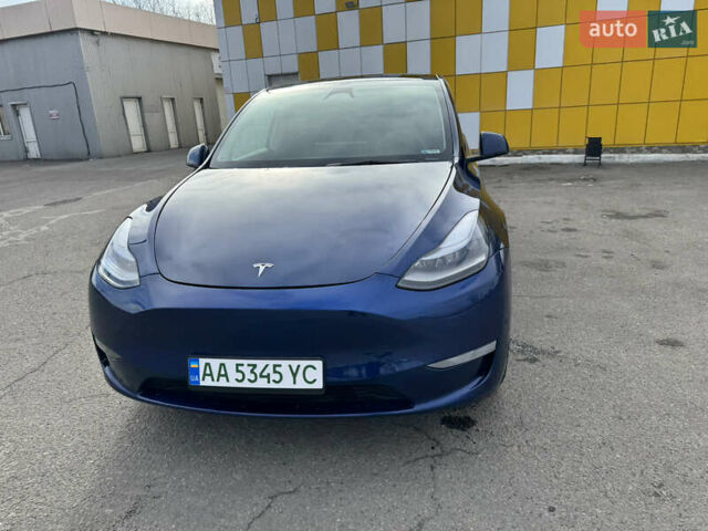 Синий Тесла Model Y, объемом двигателя 0 л и пробегом 15 тыс. км за 28900 $, фото 1 на Automoto.ua