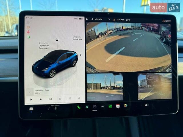 Синий Тесла Model Y, объемом двигателя 0 л и пробегом 48 тыс. км за 32990 $, фото 21 на Automoto.ua
