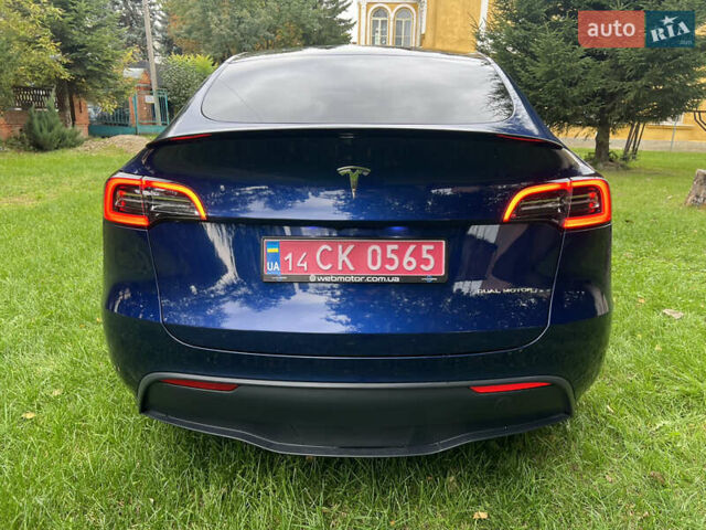 Синий Тесла Model Y, объемом двигателя 0 л и пробегом 37 тыс. км за 27270 $, фото 14 на Automoto.ua