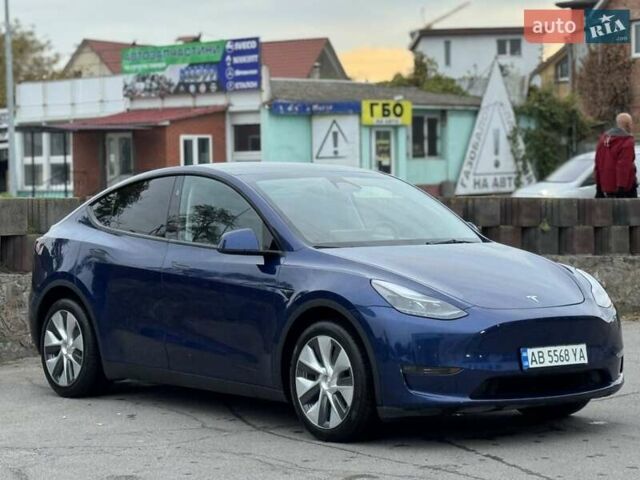 Синий Тесла Model Y, объемом двигателя 0 л и пробегом 35 тыс. км за 34999 $, фото 1 на Automoto.ua