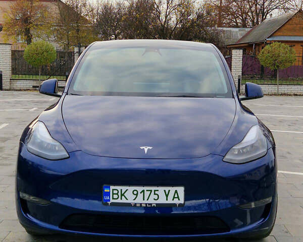 Синий Тесла Model Y, объемом двигателя 0 л и пробегом 46 тыс. км за 25499 $, фото 1 на Automoto.ua