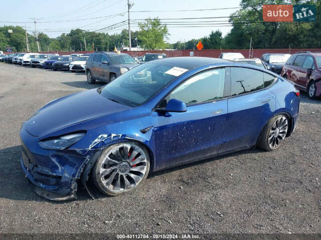 Синий Тесла Model Y, объемом двигателя 0 л и пробегом 17 тыс. км за 32500 $, фото 35 на Automoto.ua