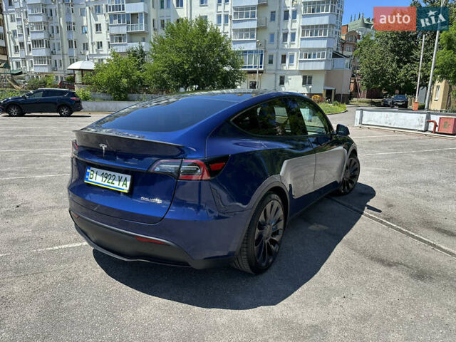 Синий Тесла Model Y, объемом двигателя 0 л и пробегом 15 тыс. км за 33000 $, фото 14 на Automoto.ua
