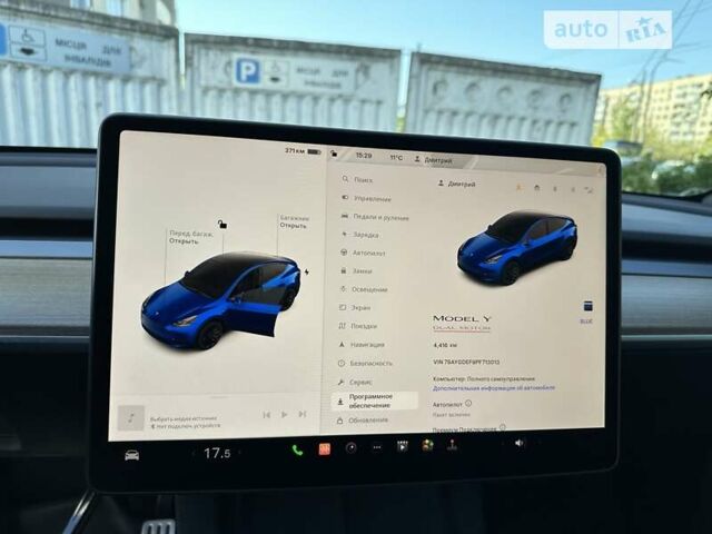 Синій Тесла Model Y, об'ємом двигуна 0 л та пробігом 4 тис. км за 46000 $, фото 12 на Automoto.ua