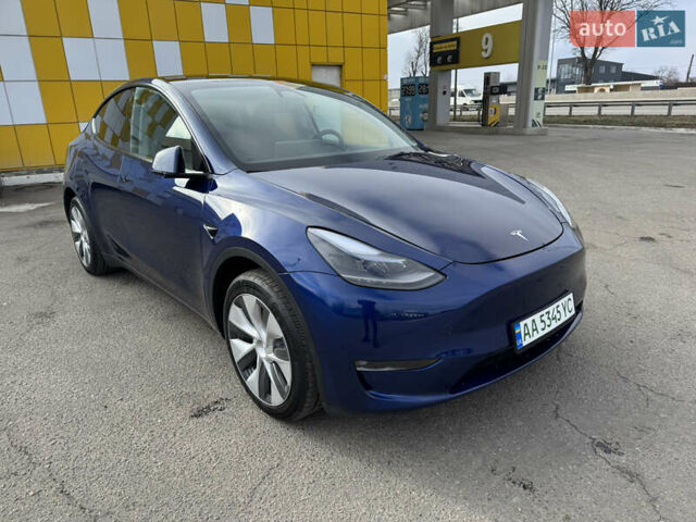 Синий Тесла Model Y, объемом двигателя 0 л и пробегом 15 тыс. км за 28900 $, фото 5 на Automoto.ua