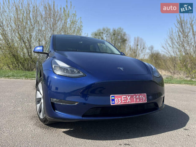 Синий Тесла Model Y, объемом двигателя 0 л и пробегом 28 тыс. км за 28819 $, фото 26 на Automoto.ua