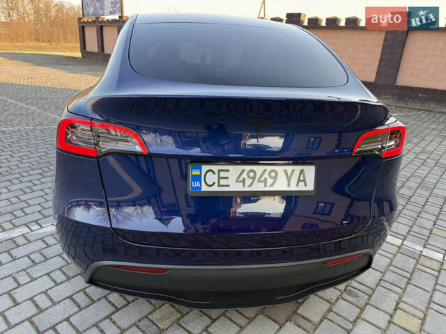 Синий Тесла Model Y, объемом двигателя 0 л и пробегом 27 тыс. км за 28100 $, фото 7 на Automoto.ua