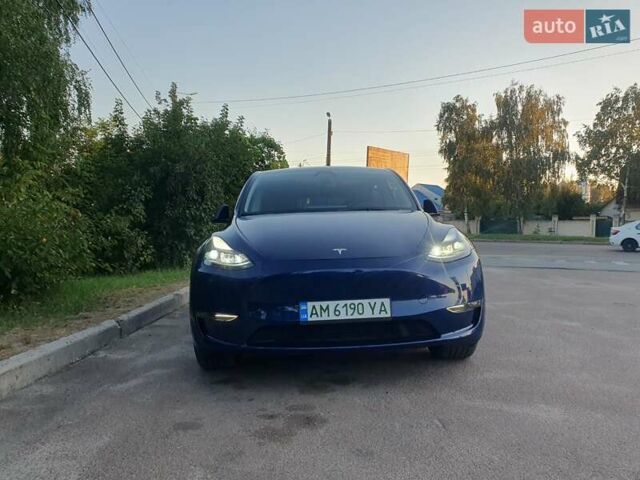 Синий Тесла Model Y, объемом двигателя 0 л и пробегом 31 тыс. км за 28000 $, фото 1 на Automoto.ua