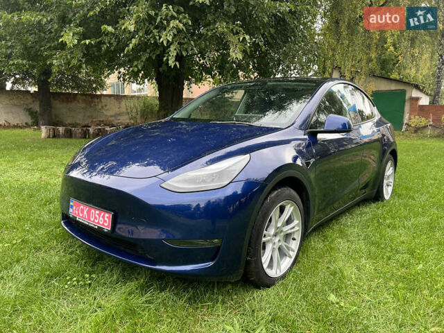 Синий Тесла Model Y, объемом двигателя 0 л и пробегом 37 тыс. км за 27270 $, фото 2 на Automoto.ua