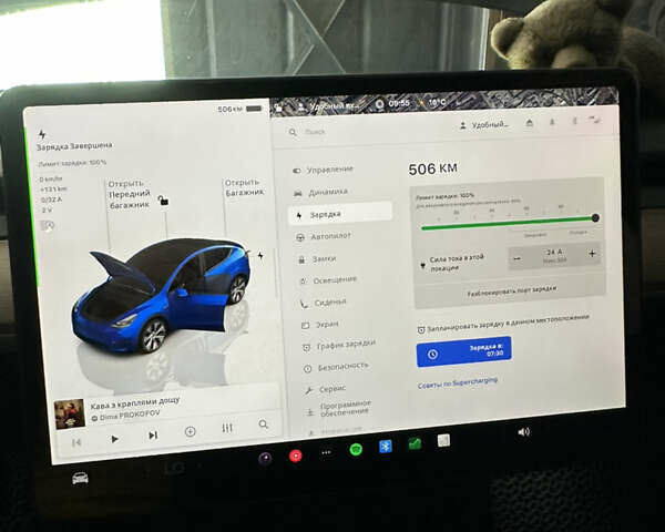 Синий Тесла Model Y, объемом двигателя 0 л и пробегом 26 тыс. км за 30000 $, фото 19 на Automoto.ua