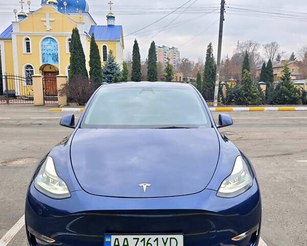 Синий Тесла Model Y, объемом двигателя 0 л и пробегом 55 тыс. км за 30500 $, фото 16 на Automoto.ua