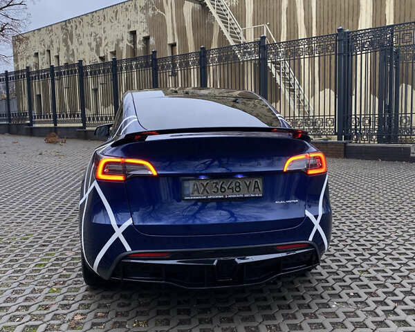 Синий Тесла Model Y, объемом двигателя 0 л и пробегом 42 тыс. км за 26900 $, фото 4 на Automoto.ua