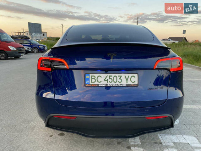 Синий Тесла Model Y, объемом двигателя 0 л и пробегом 15 тыс. км за 28200 $, фото 4 на Automoto.ua
