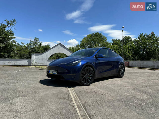 Синий Тесла Model Y, объемом двигателя 0 л и пробегом 15 тыс. км за 33000 $, фото 6 на Automoto.ua