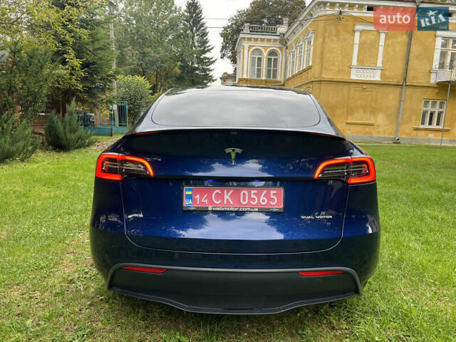 Синий Тесла Model Y, объемом двигателя 0 л и пробегом 37 тыс. км за 27270 $, фото 15 на Automoto.ua