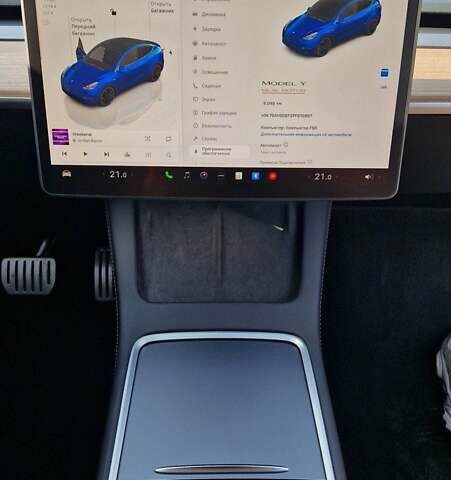 Синий Тесла Model Y, объемом двигателя 0 л и пробегом 9 тыс. км за 35000 $, фото 11 на Automoto.ua
