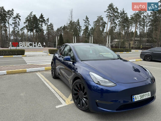 Синий Тесла Model Y, объемом двигателя 0 л и пробегом 18 тыс. км за 31200 $, фото 7 на Automoto.ua