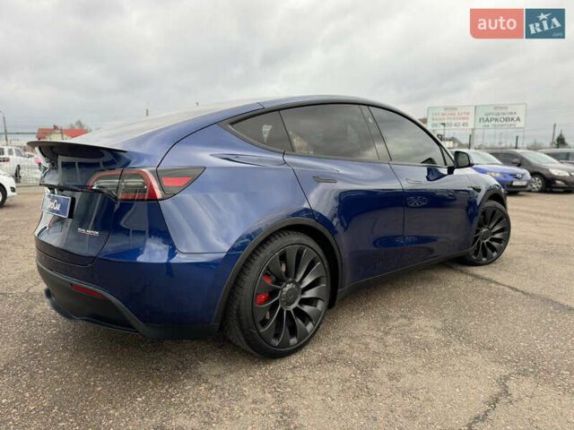 Синий Тесла Model Y, объемом двигателя 0 л и пробегом 36 тыс. км за 31000 $, фото 7 на Automoto.ua