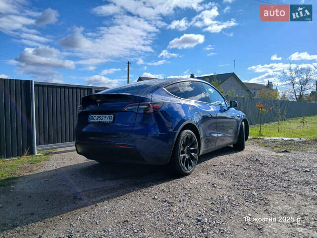Синий Тесла Model Y, объемом двигателя 0 л и пробегом 25 тыс. км за 27300 $, фото 2 на Automoto.ua