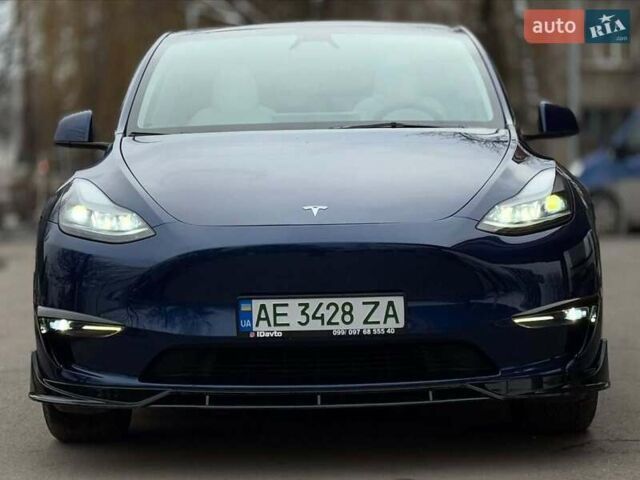 Синий Тесла Model Y, объемом двигателя 0 л и пробегом 14 тыс. км за 27600 $, фото 7 на Automoto.ua