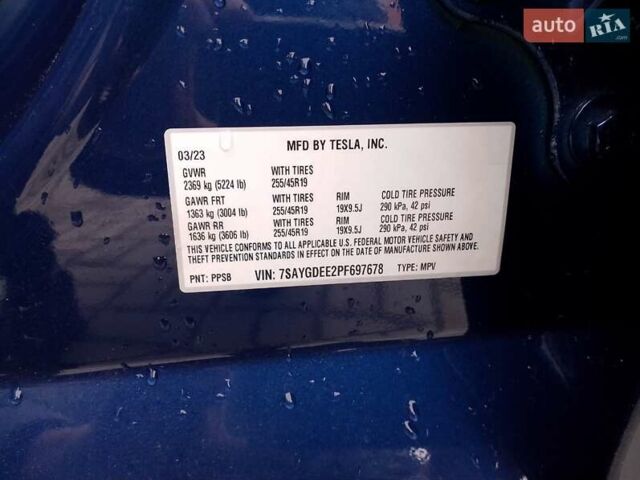 Синій Тесла Model Y, об'ємом двигуна 0 л та пробігом 54 тис. км за 30000 $, фото 39 на Automoto.ua