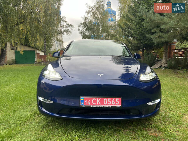 Синий Тесла Model Y, объемом двигателя 0 л и пробегом 37 тыс. км за 27270 $, фото 7 на Automoto.ua