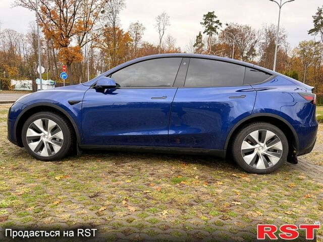 Синий Тесла Model Y, объемом двигателя 0 л и пробегом 46 тыс. км за 31900 $, фото 3 на Automoto.ua