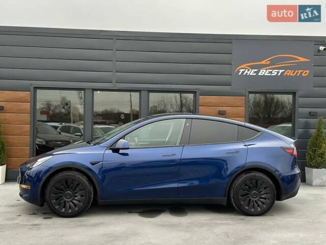Синий Тесла Model Y, объемом двигателя 0 л и пробегом 10 тыс. км за 30494 $, фото 7 на Automoto.ua