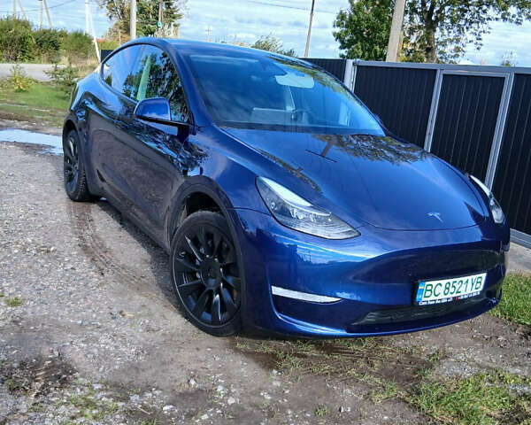 Синий Тесла Model Y, объемом двигателя 0 л и пробегом 25 тыс. км за 27300 $, фото 1 на Automoto.ua