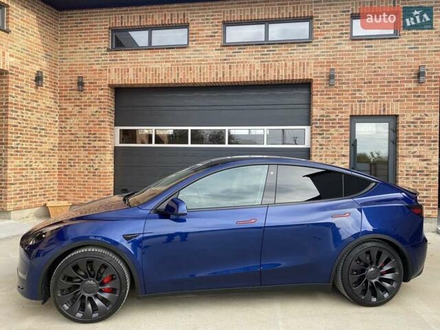 Синий Тесла Model Y, объемом двигателя 0 л и пробегом 24 тыс. км за 26900 $, фото 10 на Automoto.ua