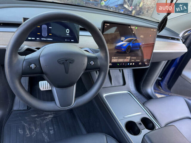Синий Тесла Model Y, объемом двигателя 0 л и пробегом 47 тыс. км за 30100 $, фото 6 на Automoto.ua