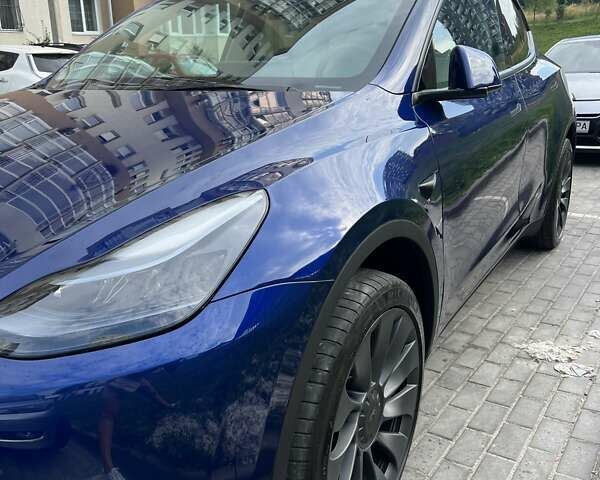 Синий Тесла Model Y, объемом двигателя 0 л и пробегом 9 тыс. км за 29000 $, фото 1 на Automoto.ua