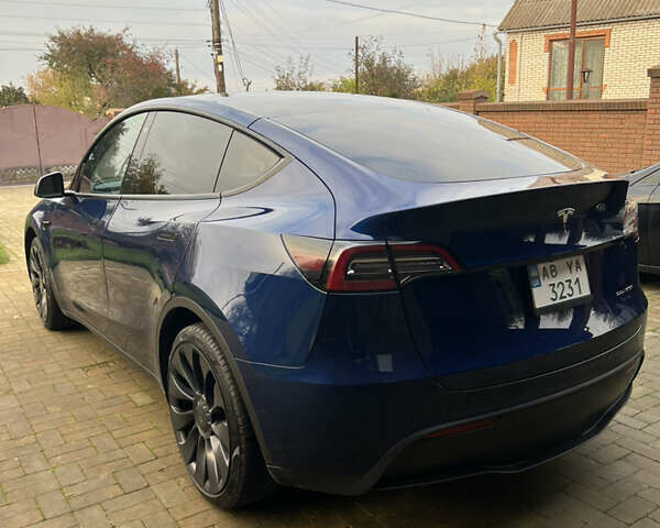 Синий Тесла Model Y, объемом двигателя 0 л и пробегом 32 тыс. км за 32800 $, фото 3 на Automoto.ua