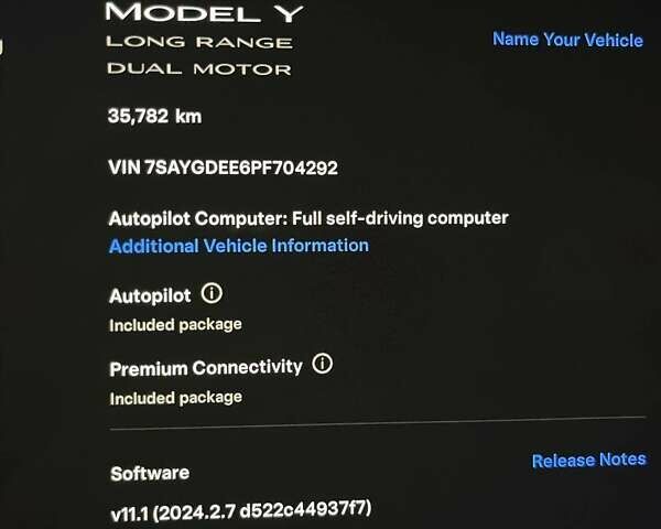 Синий Тесла Model Y, объемом двигателя 0 л и пробегом 35 тыс. км за 29000 $, фото 17 на Automoto.ua