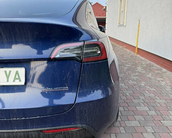 Синій Тесла Model Y, об'ємом двигуна 0 л та пробігом 55 тис. км за 35000 $, фото 1 на Automoto.ua